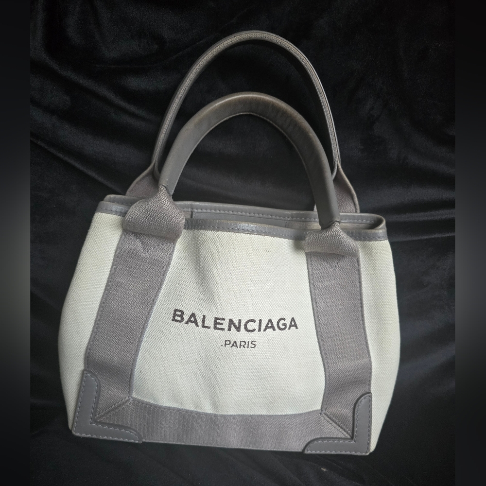 Authentic Balenciaga Cabas Grey tote bag